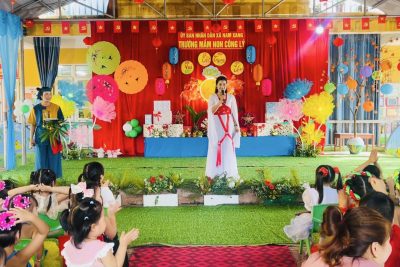 TRƯỜNG MẦM NON CÔNG LÝ TỔ CHỨC CHƯƠNG TRÌNH “VUI TẾT TRUNG THU” NĂM 2025